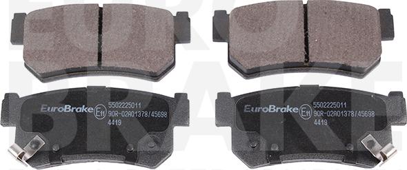 Eurobrake 5502225011 - Əyləc altlığı dəsti, əyləc diski furqanavto.az