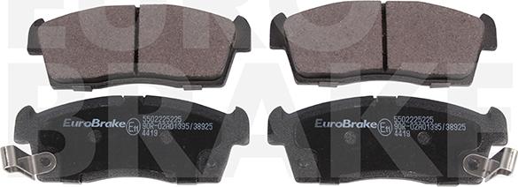 Eurobrake 5502225225 - Əyləc altlığı dəsti, əyləc diski furqanavto.az