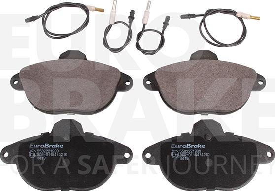 Eurobrake 5502221939 - Əyləc altlığı dəsti, əyləc diski furqanavto.az