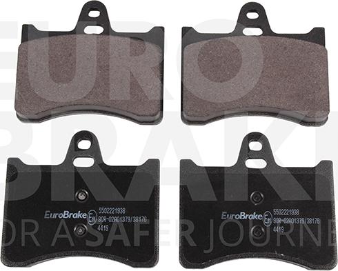 Eurobrake 5502221938 - Əyləc altlığı dəsti, əyləc diski furqanavto.az