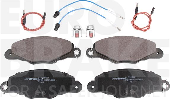 Eurobrake 5502221921 - Əyləc altlığı dəsti, əyləc diski furqanavto.az