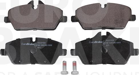 Eurobrake 5502221529 - Əyləc altlığı dəsti, əyləc diski furqanavto.az