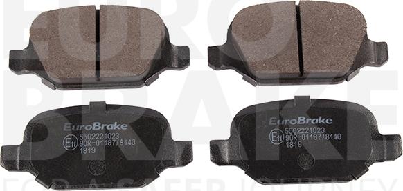 Eurobrake 5502221023 - Əyləc altlığı dəsti, əyləc diski furqanavto.az