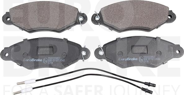 Eurobrake 5502223957 - Əyləc altlığı dəsti, əyləc diski furqanavto.az