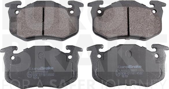 Eurobrake 5502223917 - Əyləc altlığı dəsti, əyləc diski furqanavto.az