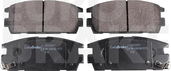 Eurobrake 5502223417 - Əyləc altlığı dəsti, əyləc diski furqanavto.az