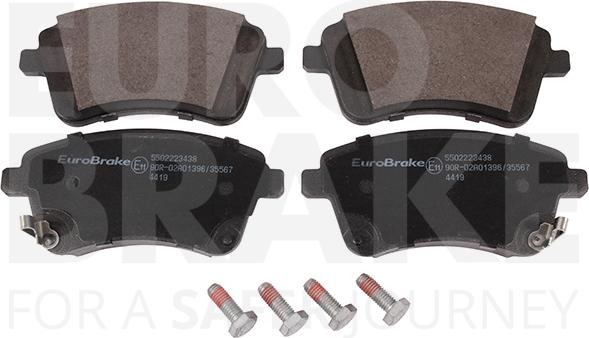 Eurobrake 5502223438 - Əyləc altlığı dəsti, əyləc diski furqanavto.az