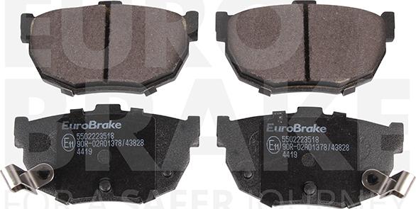 Eurobrake 5502223518 - Əyləc altlığı dəsti, əyləc diski furqanavto.az