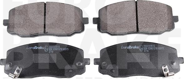 Eurobrake 5502223513 - Əyləc altlığı dəsti, əyləc diski furqanavto.az