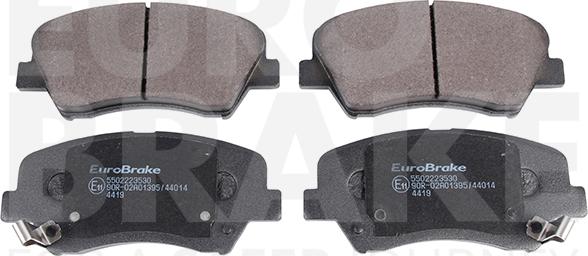 Eurobrake 5502223530 - Əyləc altlığı dəsti, əyləc diski furqanavto.az