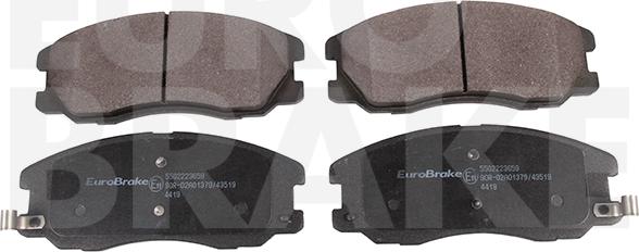 Eurobrake 5502223659 - Əyləc altlığı dəsti, əyləc diski furqanavto.az