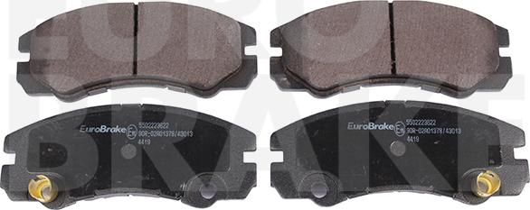 Eurobrake 5502223622 - Əyləc altlığı dəsti, əyləc diski furqanavto.az