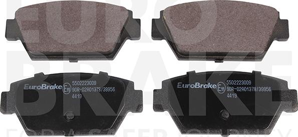 Eurobrake 5502223009 - Əyləc altlığı dəsti, əyləc diski furqanavto.az