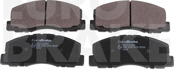 Eurobrake 5502223004 - Əyləc altlığı dəsti, əyləc diski furqanavto.az