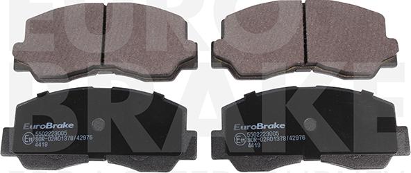 Eurobrake 5502223005 - Əyləc altlığı dəsti, əyləc diski furqanavto.az