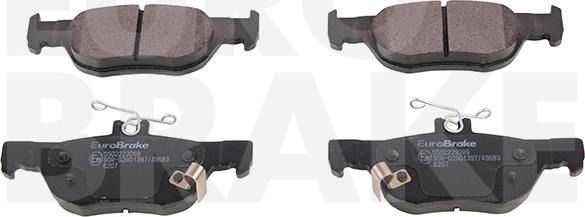 Eurobrake 5502223269 - Əyləc altlığı dəsti, əyləc diski furqanavto.az