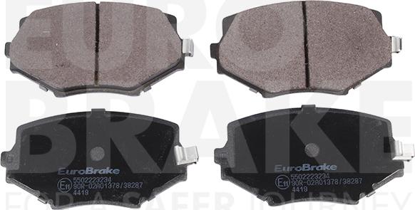 Eurobrake 5502223234 - Əyləc altlığı dəsti, əyləc diski furqanavto.az