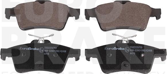 Eurobrake 5502223753 - Əyləc altlığı dəsti, əyləc diski furqanavto.az