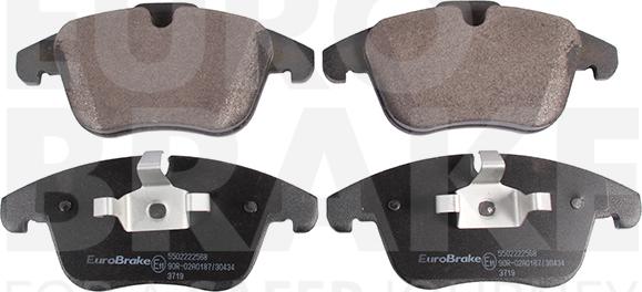 Eurobrake 5502222568 - Əyləc altlığı dəsti, əyləc diski furqanavto.az