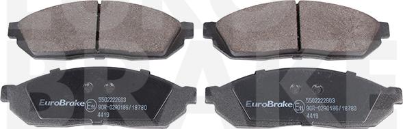 Eurobrake 5502222603 - Əyləc altlığı dəsti, əyləc diski furqanavto.az