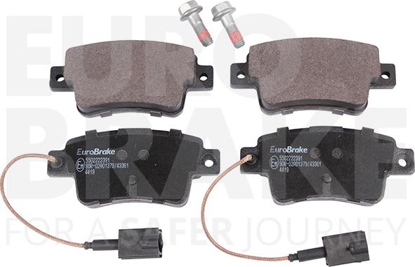 Eurobrake 5502222391 - Əyləc altlığı dəsti, əyləc diski furqanavto.az