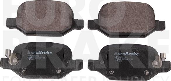 Eurobrake 5502222398 - Əyləc altlığı dəsti, əyləc diski furqanavto.az