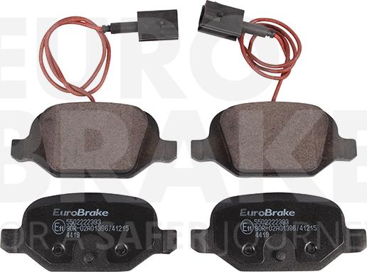 Eurobrake 5502222393 - Əyləc altlığı dəsti, əyləc diski furqanavto.az