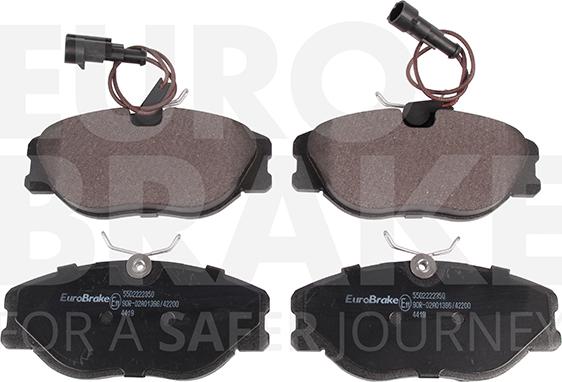 Eurobrake 5502222350 - Əyləc altlığı dəsti, əyləc diski furqanavto.az