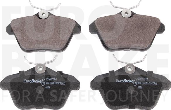 Eurobrake 5502222351 - Əyləc altlığı dəsti, əyləc diski furqanavto.az