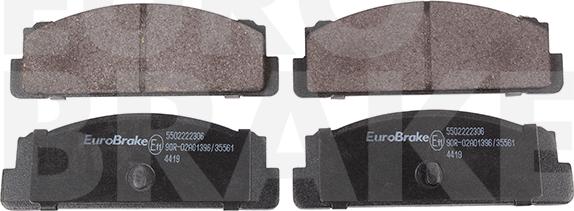 Eurobrake 5502222306 - Əyləc altlığı dəsti, əyləc diski furqanavto.az