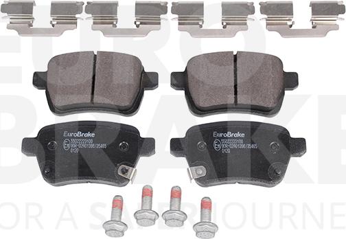 Eurobrake 55022223100 - Əyləc altlığı dəsti, əyləc diski furqanavto.az