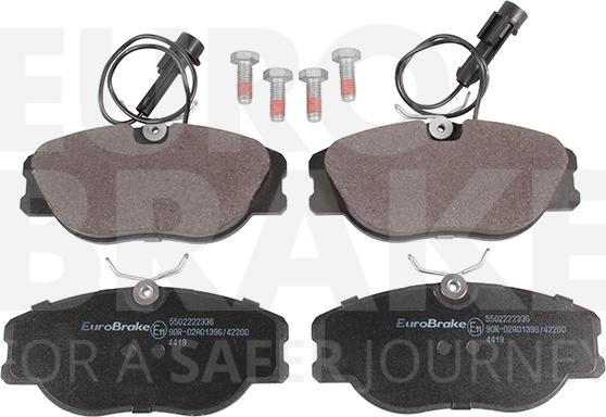 Eurobrake 5502222336 - Əyləc altlığı dəsti, əyləc diski furqanavto.az