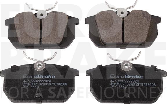 Eurobrake 5502222324 - Əyləc altlığı dəsti, əyləc diski furqanavto.az