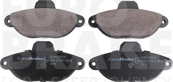 Eurobrake 5502222374 - Əyləc altlığı dəsti, əyləc diski furqanavto.az