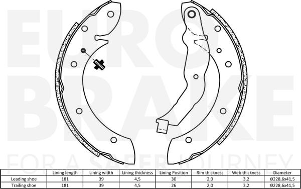 Eurobrake 58492799575 - Əyləc Başlığı Dəsti furqanavto.az