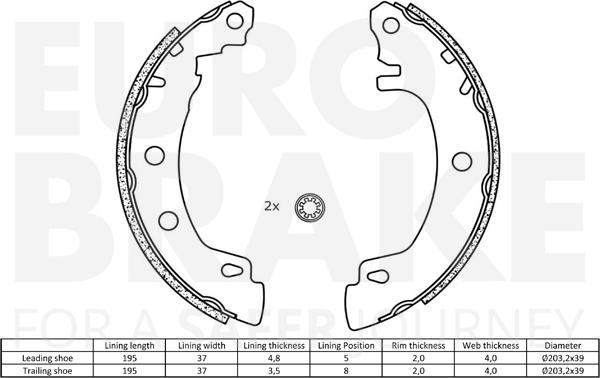 Eurobrake 58492739581 - Əyləc Başlığı Dəsti furqanavto.az