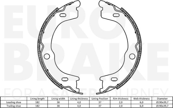 Eurobrake 58492735791 - Əyləc başlığı dəsti, dayanacaq əyləci furqanavto.az