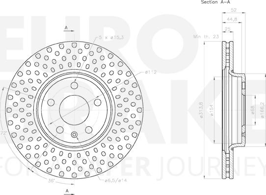 Eurobrake 58153147132 - Əyləc Diski furqanavto.az