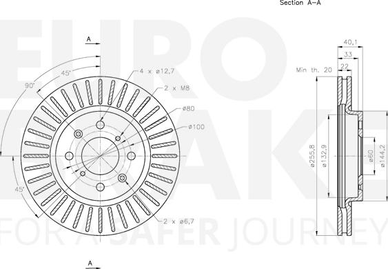 Eurobrake 5815315224 - Əyləc Diski furqanavto.az