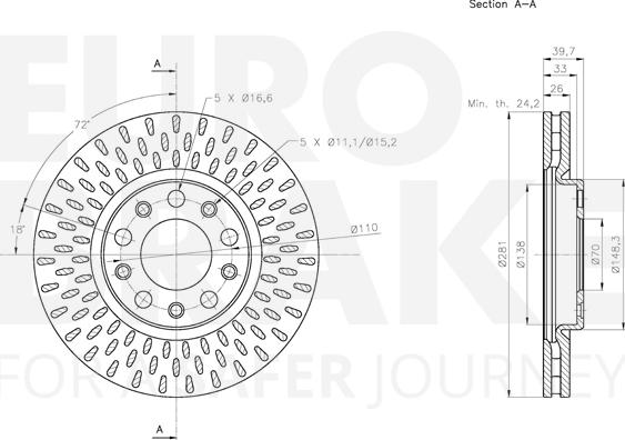 Eurobrake 5815311034 - Əyləc Diski furqanavto.az