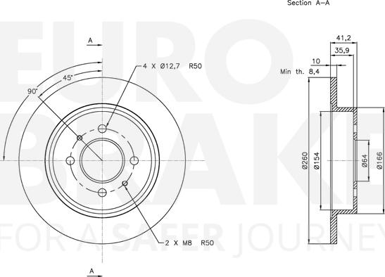 Eurobrake 5815313045 - Əyləc Diski furqanavto.az