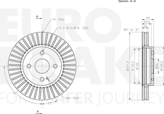 Eurobrake 5815313267 - Əyləc Diski furqanavto.az