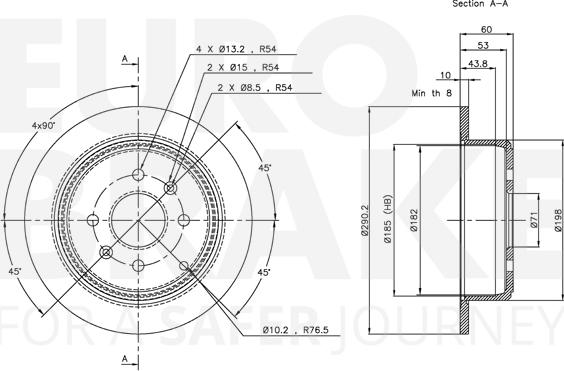 Eurobrake 5815313721 - Əyləc Diski furqanavto.az