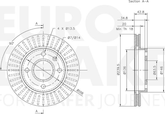 Eurobrake 5815312528 - Əyləc Diski furqanavto.az