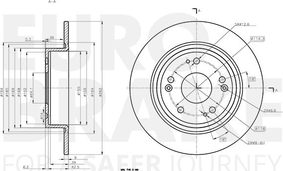 Eurobrake 5815312681 - Əyləc Diski furqanavto.az