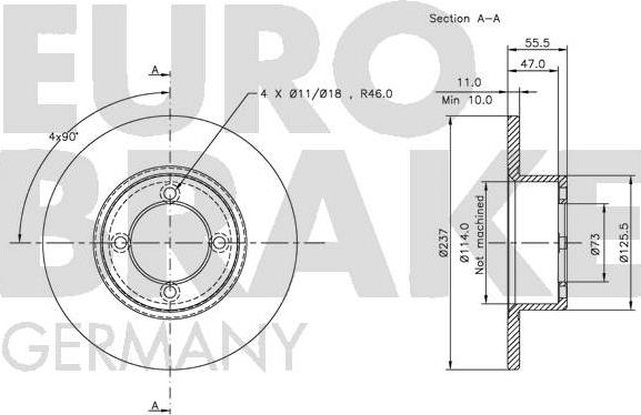 Eurobrake 5815209902 - Əyləc Diski furqanavto.az