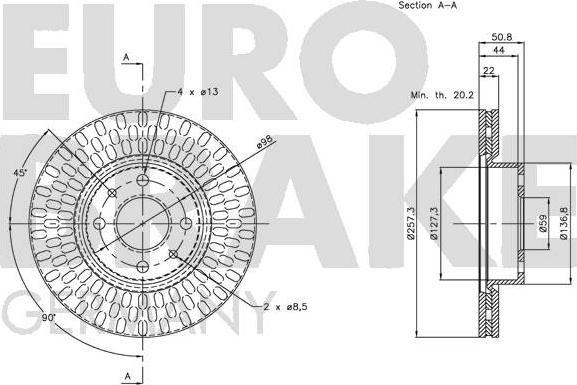 Eurobrake 5815209924 - Əyləc Diski furqanavto.az