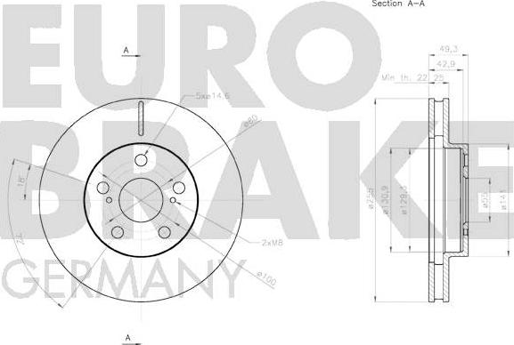 Eurobrake 58152045142 - Əyləc Diski furqanavto.az