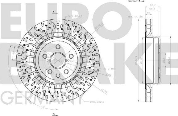 Eurobrake 58152045152 - Əyləc Diski furqanavto.az