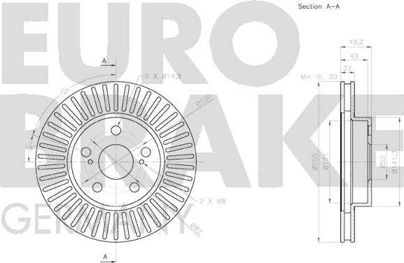 Eurobrake 58152045157 - Əyləc Diski furqanavto.az